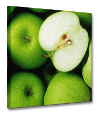 Zielone Jabłka - obraz na płótnie