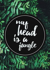 My head is a jungle - plakat