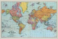 Stanfords General Map Of The World (Colour) - plakat