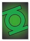 canvas o wymiarach 85x120 cm z symbolem z komiksu Green Lantern