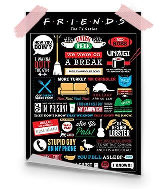Najpopularniejszy plakat z przyjaciół