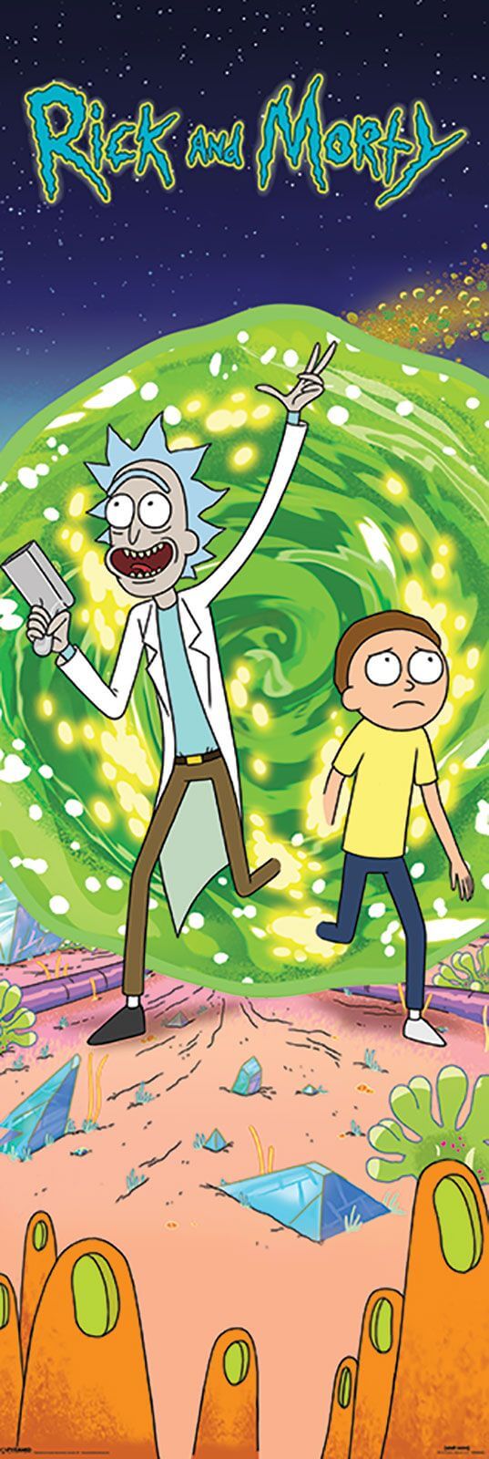 Plakat Filmowy Z Kreskowki Rick And Morty Portal Przygoda Nice Wall