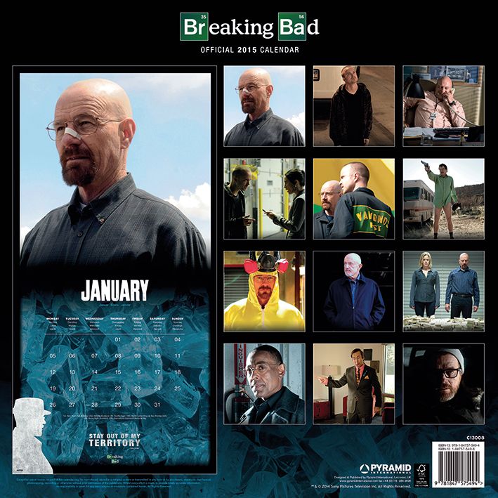 Kalendarz 2015 Breaking Bad Heisenberg. Kup dziś sklep Nice Wall