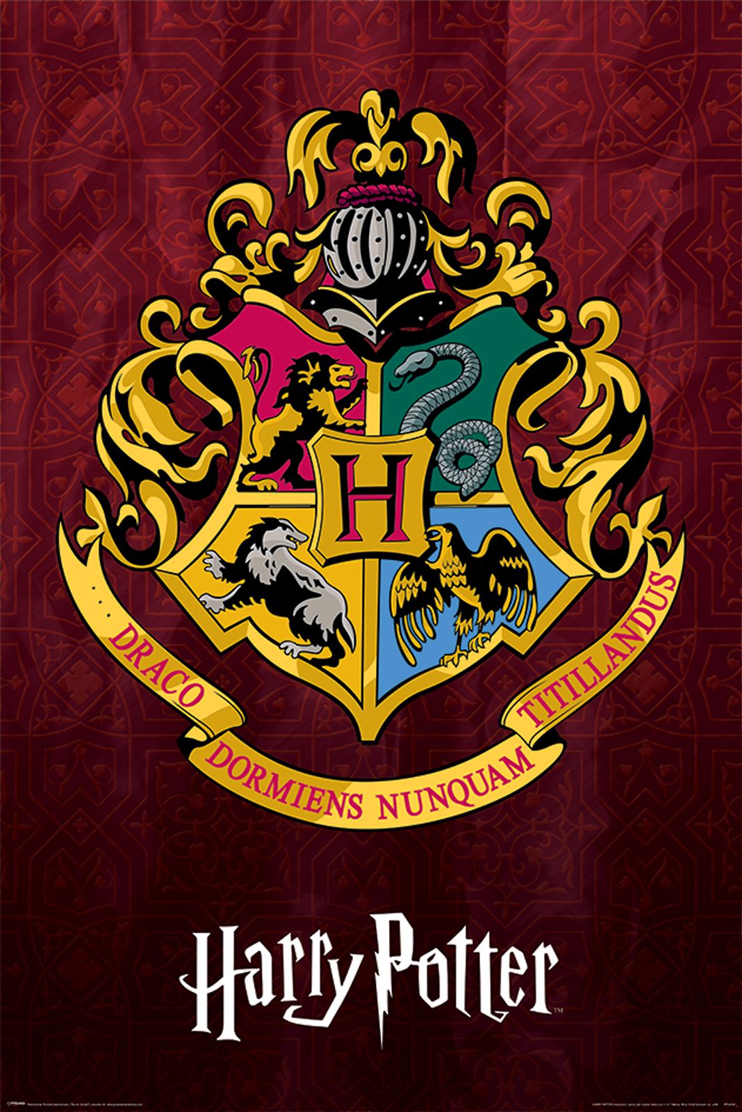 Plakat z filmu Harry Potter Hogwarts School Crest |Nice Wall