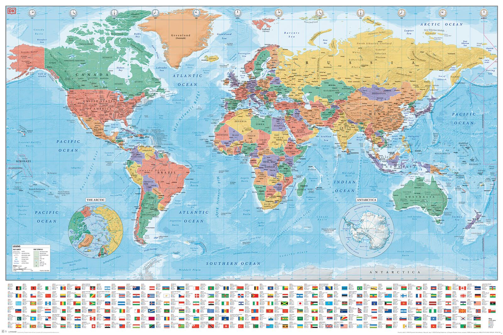 Mapa Świata plakat na ścianę | Nice
