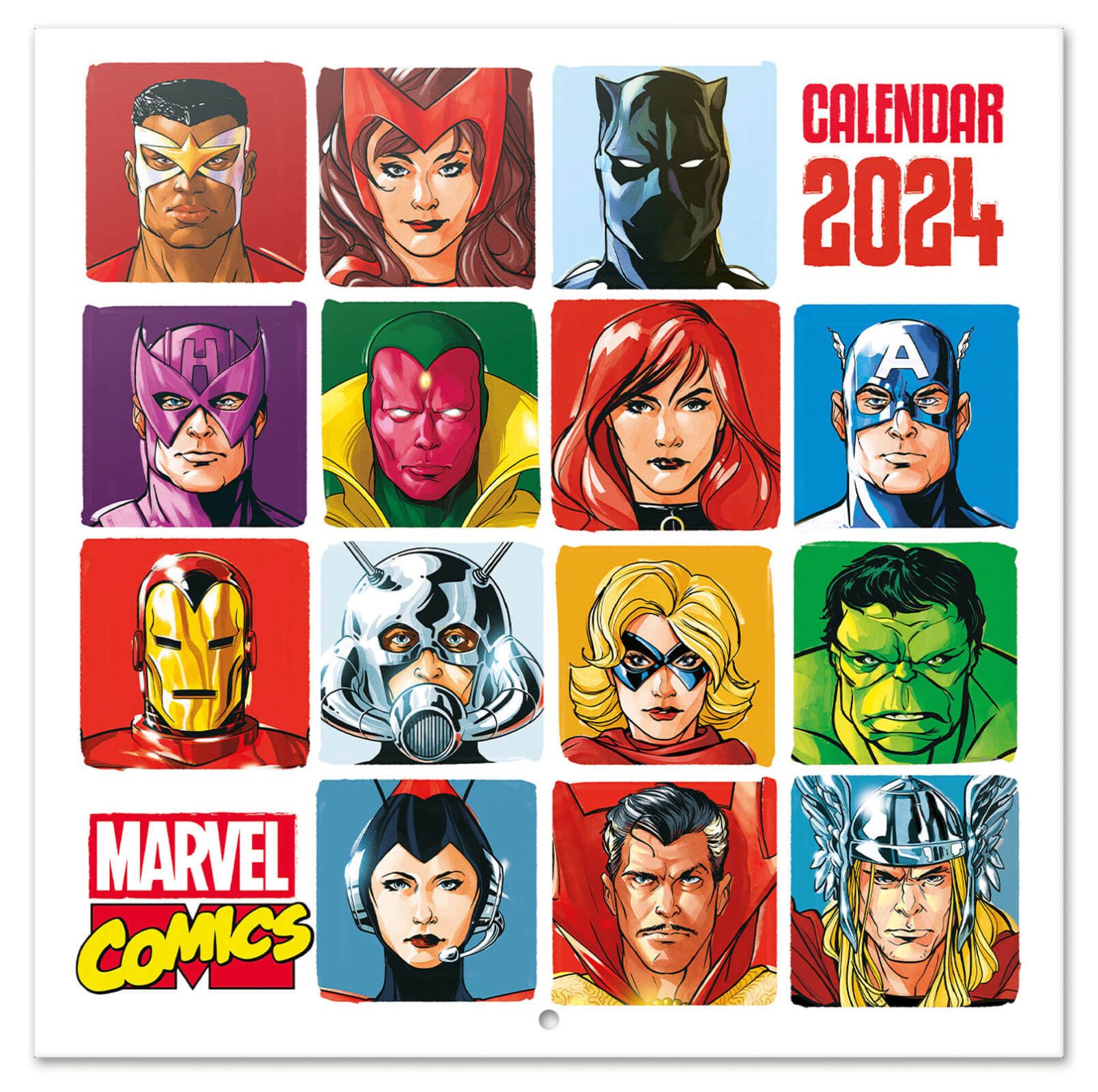 Kalendarz 2024 Ścienny Marvel Comics. Kup online sklep Nice Wall