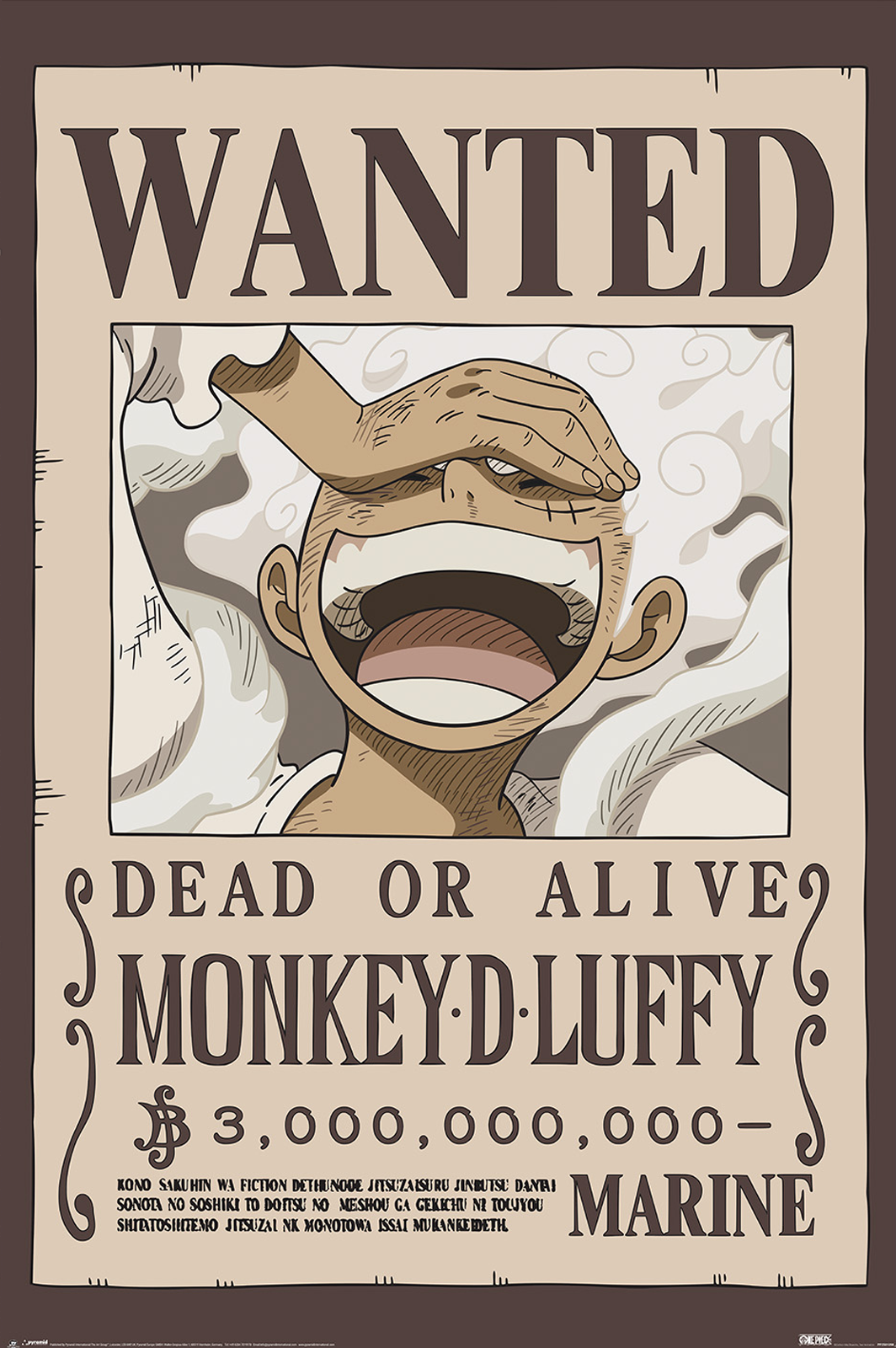 Plakat - Luffy Wanted/One Piece (PP2501058)