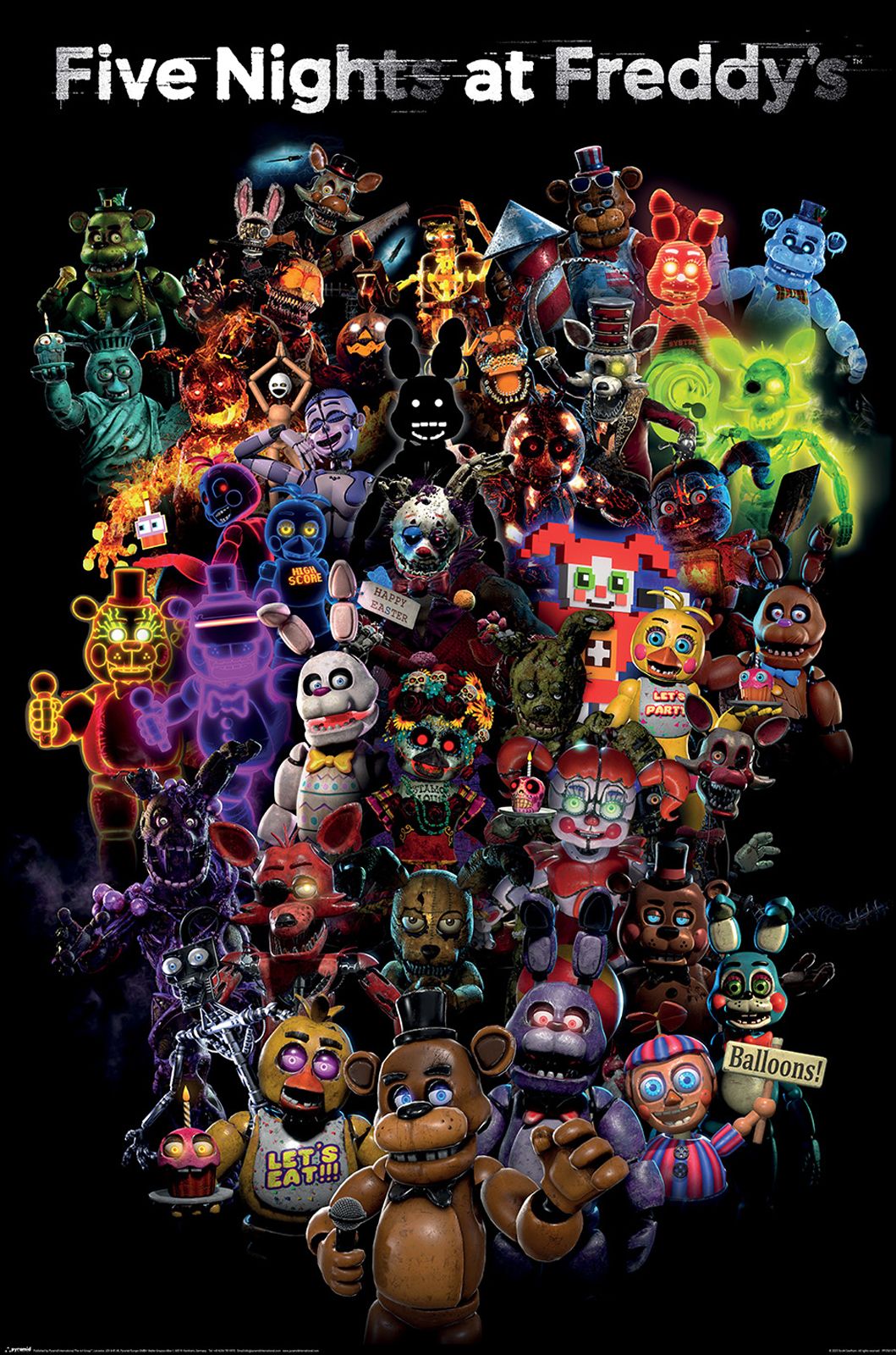Plakat - Five Nights at Freddy's Collage (PP2501075) — zdjęcie 2