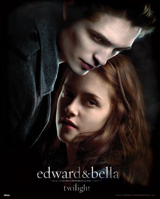 Plakat z filmu Zmierzch z Edwardem i Bellą
