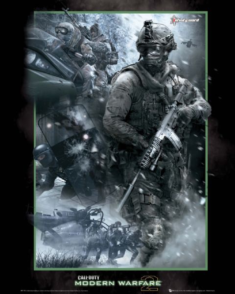 plakat na ścianę ze sceną z Call of Duty