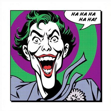 Reprodukcja z komiksowym Jokerem