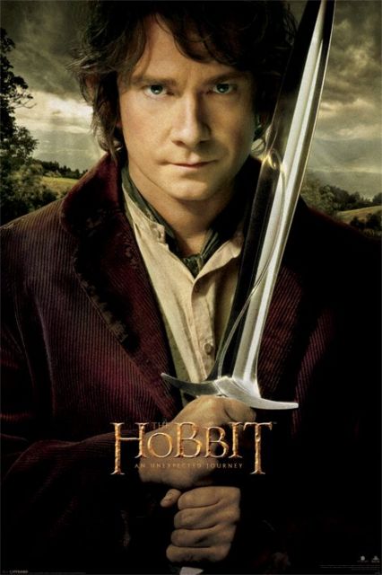 Plakat z Bilbo Baggins z filmu The Hobbit