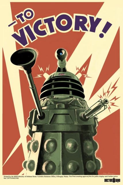 plakat z serialu Doctor Who (Dalek To Victory)