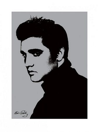 Reprodukcja ścienna z Elvisem Presleyem