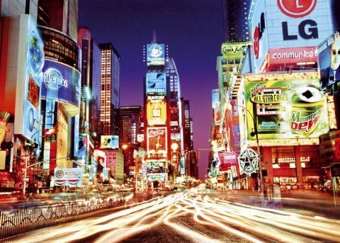 Plakat ścienny przedstawiający Times Square w Nowym Jorku