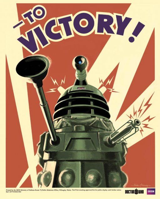 plakat z Doctor Who (To Victory)