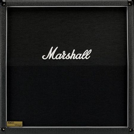 Reprodukcja przedstawiająca wzmacniacz gitarowy marki Marshall
