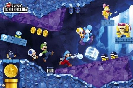 plakat z gry Super Mario Nintendo Under