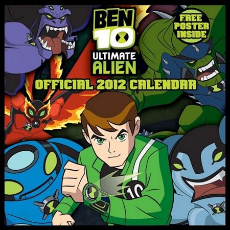 kalendarz na rok 2012 dla fana serialu Ben 10 Alien Force