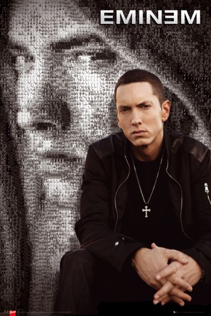 Mozaika ze zdjęciami Eminema - Plakat