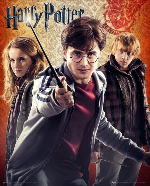 Harry Potter 7 Trio Harry Hermiona Ron - plakat