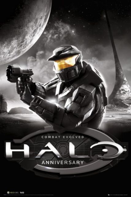plakat combat evolved z gry halo anniversary