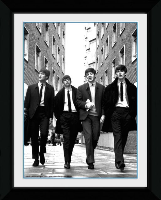 The Beatles In London - obraz w czarnej ramie
