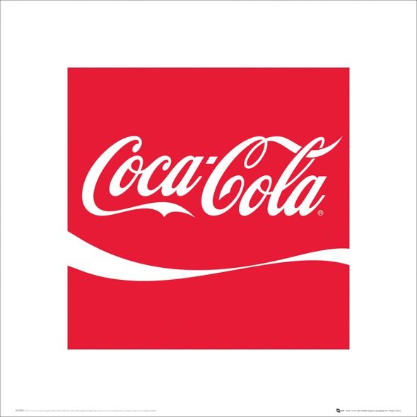 reprodukcja przedstawiająca logo Coca Cola