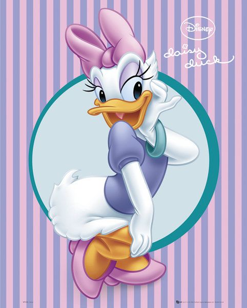 plakat na ścianę z Daisy Duck z Disney