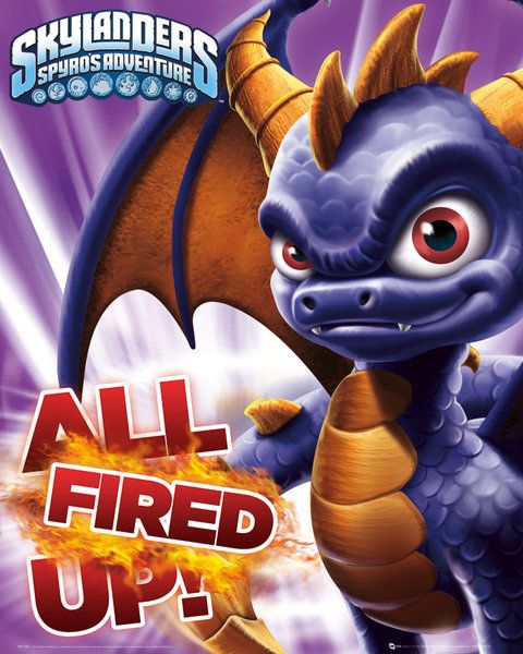 plakat gamingowy Skylanders Spyro Spyro the Dragon