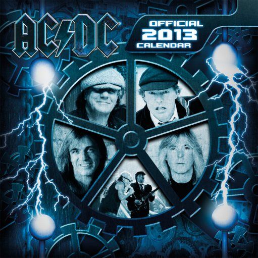 Kalendarz ścienny zespołu AC/DC na rok 2013