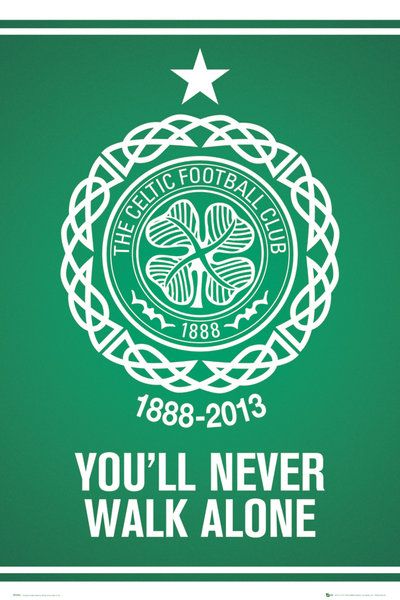 plakat z herbem klubu sportowego Celtic
