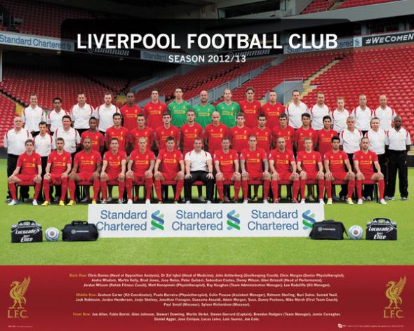 Liverpool Team Photo 12/13 - plakat 50x40 cm