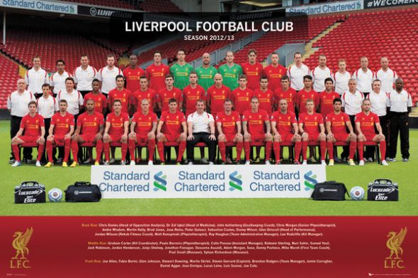 Liverpool Team Photo 12/13 - plakat dla fana