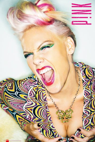 Drapieżna wokalistka Pink na Plakacie