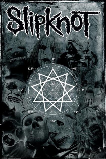 Mroczny plakat Slipknot Band