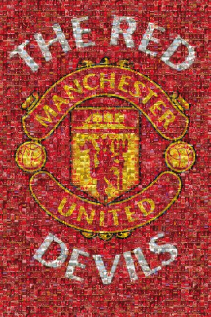 Manchester United - plakat z logo klubu