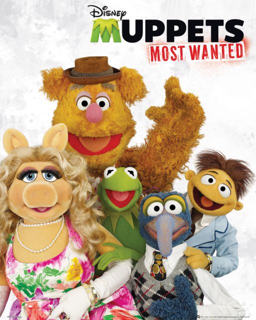 plakat z bajki Muppety Most Wanted Cast