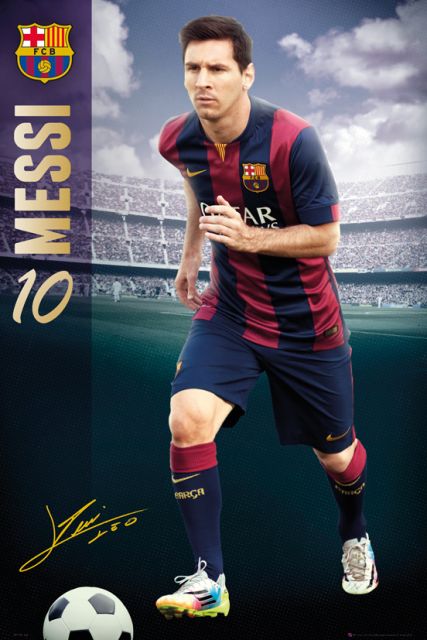 FC Barcelona Lionel Messi 14/15 - plakat na ścianę
