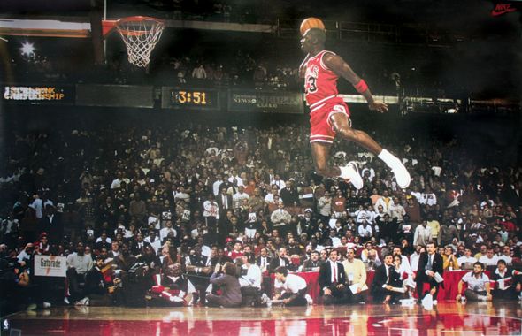 Michael Jordan Chicago Bulls - plakat na ścianę z koszykarzem