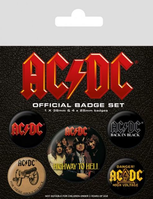 AC/DC (Logo) - przypinki z zespołem