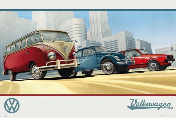 Plakat VW Volksvagen Camper