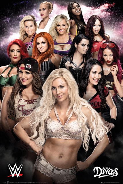 Plakat Divas z zawodniczkami WWE