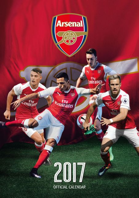 Oficjalny kalendarz na rok 2017 z klubem piłkarskim Arsenal Londyn