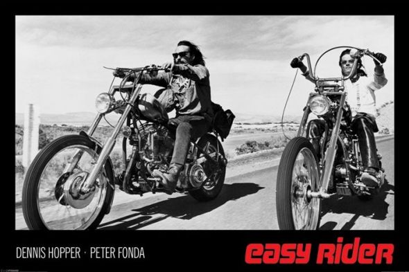 plakat z filmu Easy Rider (Hopper & Fonda)