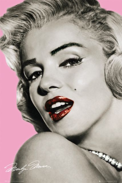 Marilyn Monroe (pink) - plakat z aktorką