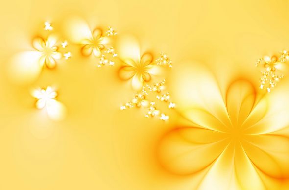 fototapeta z bukietem żółtych kwiatów