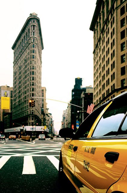 fototapeta z widokiem na nowojorską ulicę