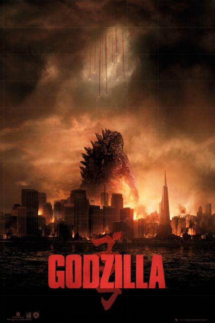 plakat z filmu Godzilla One Sheet