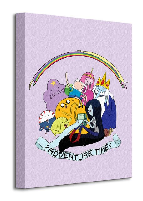 Obraz na płótnie przedstawia postacie z bajki Adventure Time